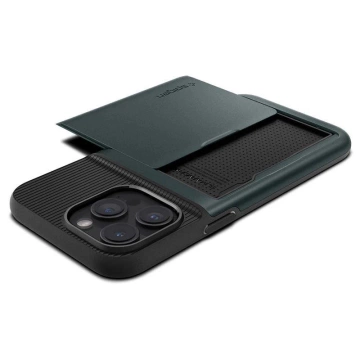 Spigen Slim Armor CS Hülle für Apple iPhone 15 Pro – dunkelgrün
