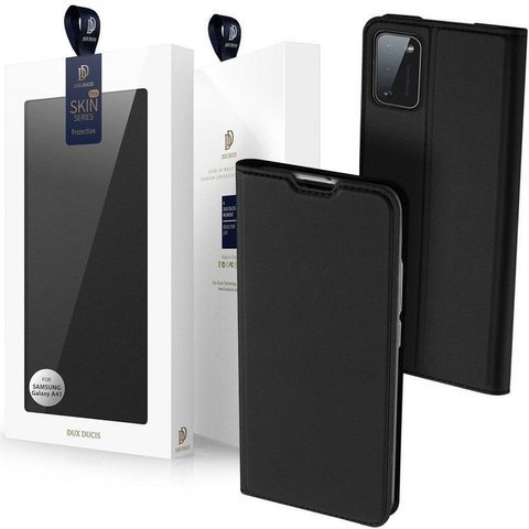 Dux Ducis Skin Schutzhülle aus Leder für Samsung Galaxy A41 Schwarz