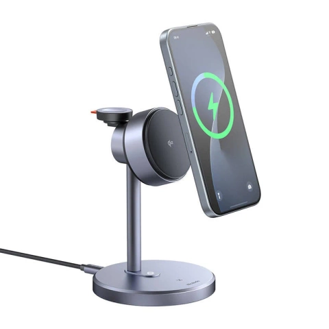 Ładowarka bezprzewodowa Mcdodo 3w1 15W Qi2 + Sieciowa 33W iPhone Watch AirPods