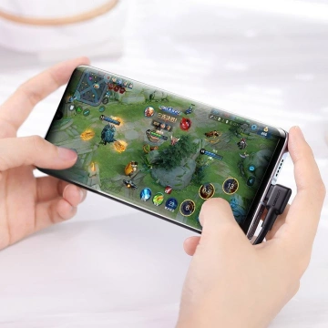 Kątowy kabel UGREEN przewód z bocznym wtykiem USB - USB Typ C  5 A Quick Charge 3.0 SCP FCP 2 m czarny (20104 US307)