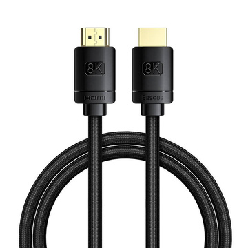 Kabel HDMI 2.1 Baseus High Definition Serie, 8K 60Hz, 3D, HDR, 48Gbps, 1m (schwarz)