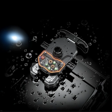 KEWIG M11B Motorradhalterung für Telefon mit QC 3.0 15W Qi-Ladegerät Schwarz