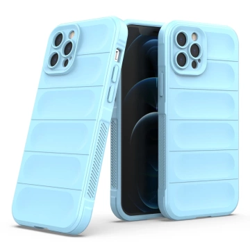 Magic Shield Case Hülle für iPhone 12 Pro flexible Panzerhülle hellblau