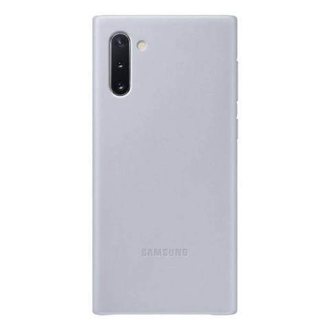 Samsung Hülle EF-VN970LJ für Samsung Galaxy Note 10 N970 grau/grau Lederhülle