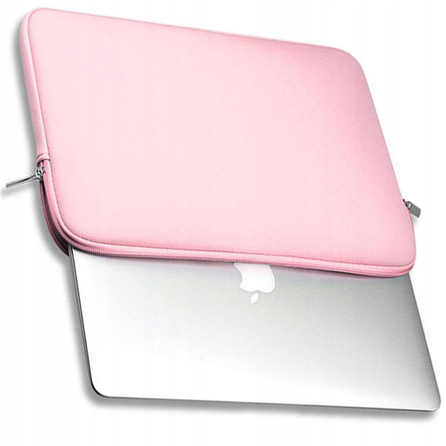 Etui neoprenowe do MacBook Air / Pro 13" – lekkie i smukłe, zamek błyskawiczny, ochrona przed wilgocią i zarysowaniami – Alogy SlimGuard™ Różowe