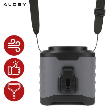 Ventilator mit Gürtelclip, 4000-mAh-Akku, 5 Geschwindigkeitsstufen, 8–40 Stunden Laufzeit, USB-Ladefunktion, geeignet für Baustellen, Outdoor-Aktivitäten, Wandern, Sommerarbeit, Powerbank