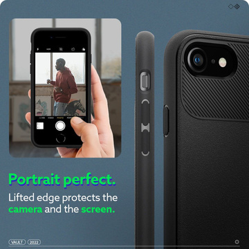 Etui Caseology Vault für Apple iPhone 7 / 8 / SE 2020 / 2022 Mattschwarz