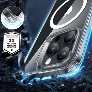 Etui obudowa ESR Classic Hybrid Halolock Magsafe & Tempered Glass do iPhone 16 Pro Clear