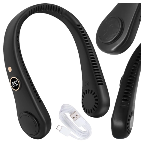 Schreibtischventilator, Standventilator, kleiner Umwälzventilator mit Clip, kabelloser Handventilator, 500 mAh, USB-C, Alogy White