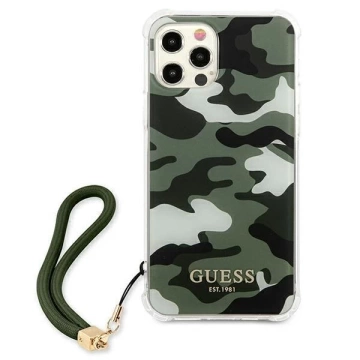Guess GUHCP12LKSARKA iPhone 12 Pro Max 6,7 "Grün / Khaki Hardcase Camo Collection