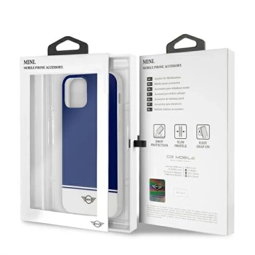 Stripe Collection Hardcase-Handyhülle für iPhone 12 Pro Max, Marineblau/Marineblau