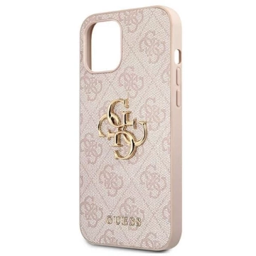 Guess GUHCP12L4GMGPI iPhone 12 Pro Max 6,7" różowy/pink Hardcase 4G Big Metal Logo