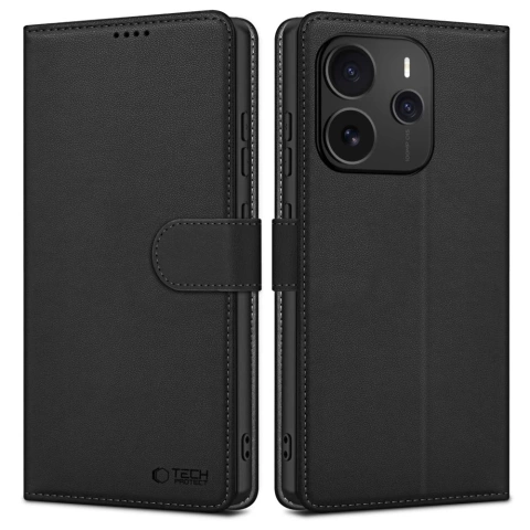 Etui Wallet do Redmi Note 14 / POCO M7 Pro 5G Tech-Protect Czarny