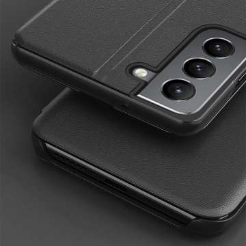 Eco Leather View Case elegantes Flipcover mit Standfunktion für Samsung Galaxy S22 (S22 Plus) rot