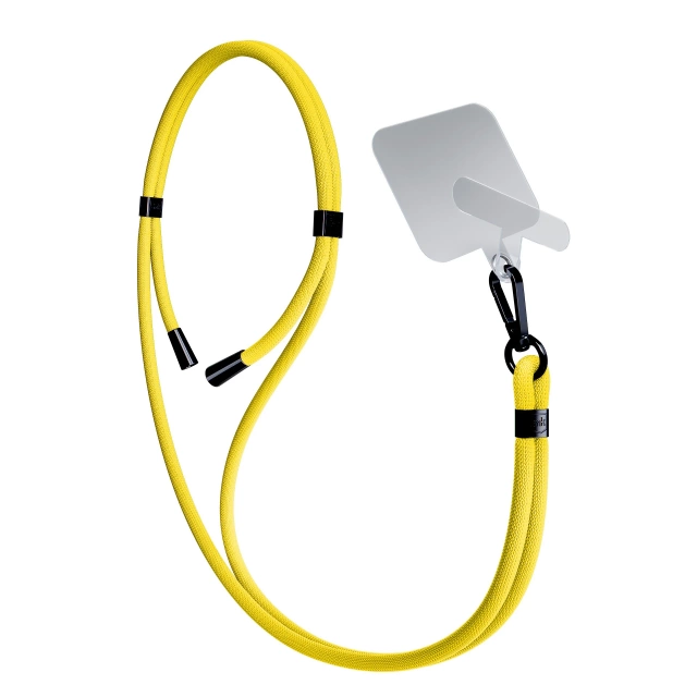 Uniwersalna smyczka do smartfona 3mk EasyClip Yellow (black)