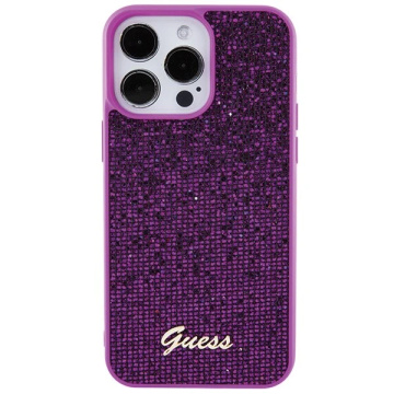 Etui Guess GUHCP15XPMSDGSF für iPhone 15 Pro Max 6,7" fuchsja/fuschia hardcase Disco Metal Script
