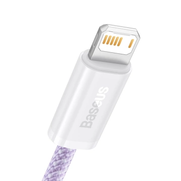 Baseus Dynamisches USB-zu-Lightning-Kabel, 2,4 A, 1 m (lila)