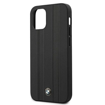 BMW BMHCP12STTBK Handyhülle für Apple iPhone 12 Mini 5.4" schwarz/schwarz Hardcase Signature Tire Marks