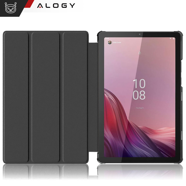 Etui na tablet Lenovo Tab M9 2023 9" TB310XU TB310FU Alogy Book Cover Case obudowa ochronne Granatowe + Szkło