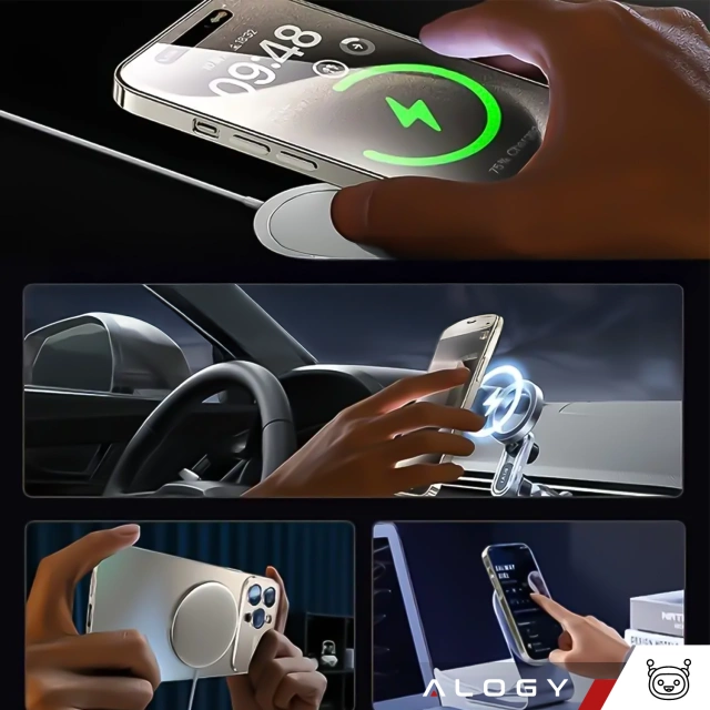 Etui do Apple iPhone 16 Pro Max obudowa Alogy MagSafe LuxeShield™ Case z ochroną obiektywów do MagSafe Titanium + Szkło hartowane