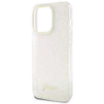 Etui Guess GUHCP15XHDECMP für iPhone 15 Pro Max 6,7" rot/rosa Hardcase IML Faceted Mirror Disco Iridescent