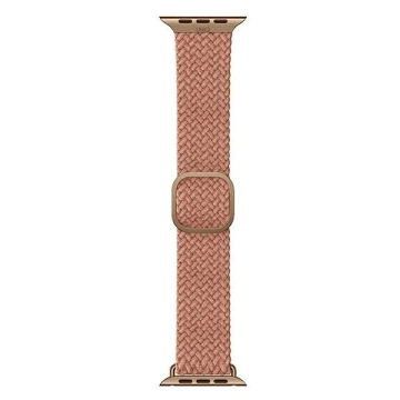 UNIQ Aspen Armband für Apple Watch 44/42/45 mm Serie 4/5/6/7/8/SE/SE2 Geflochtenes Pink/Grapefruit Pink