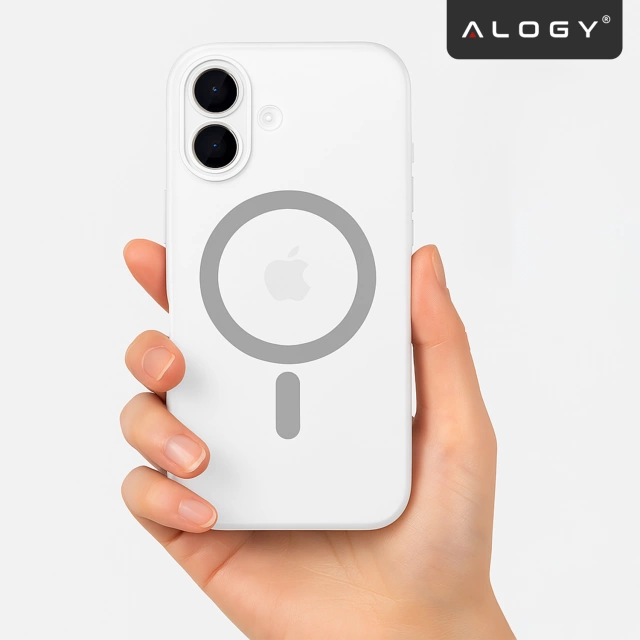 Etui do Apple iPhone 17 – matowa obudowa do MagSafe z ochroną obiektywu, smukłe i odporne na zarysowania, idealne dopasowanie – Alogy Skinny MatteCase™ Białe