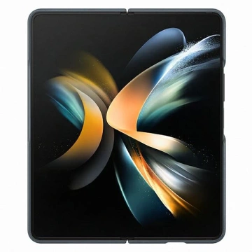 Samsung Hülle EF-VF936LJEGWW für Samsung Galaxy Z Fold 4 grau/moosgrau Lederhülle