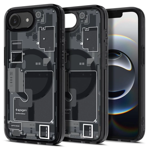 Etui do iPhone 16e Spigen Ultra Hybrid Mag MagSafe Zero One Black