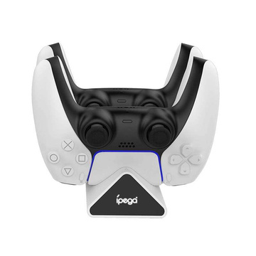 Podwójna stacja dokująca do Kontrolera / GamePada do PS5 iPega PG-P5012 (biała)