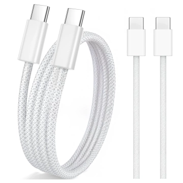 Oryginalny kabel Apple A2795 do ładowania USB-C 1m 60W do iPhone 15 / 16 Szybkie ładowanie Biały