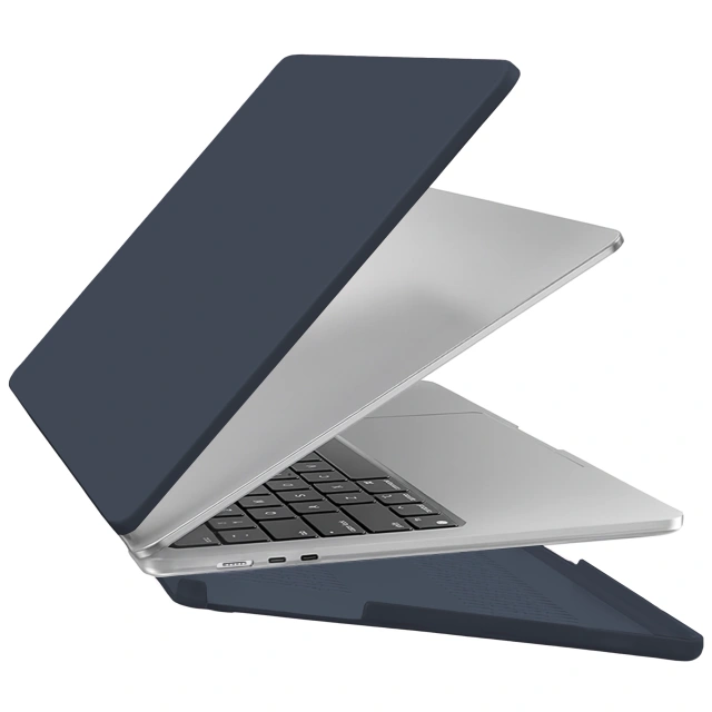 Etui do Apple Macbook Air 13.6 2022-2025 (M2/M3/M4) – elastyczna, matowa obudowa ochronna, lekka i odporna – Alogy AirGuard™ Granatowy