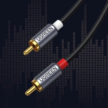 "Kabel UGREEN Audio Audiokabel USB Typ C (männlich) - 2 RCA (männlich) 1,5 m grau (20193 CM451)"