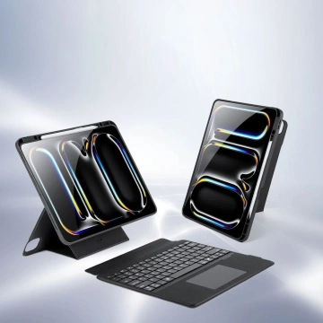 Schutzhülle mit Bluetooth-Tastatur für iPad Pro 13 (2024) DUX DUCIS DK Schwarz