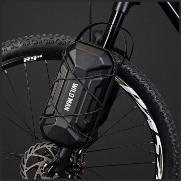 WILDMAN GD6X Plus 3L Scooter Case Rahmentasche Schwarz PU EVA