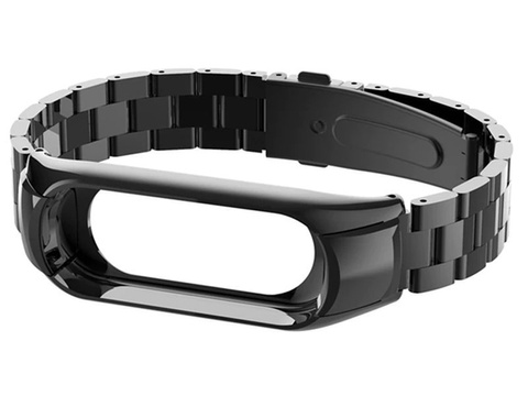 Alogy Edelstahlarmband für Xiaomi Mi Band 5 Schwarz 5x Alogy Folie