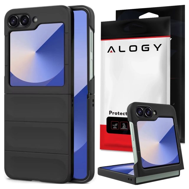 Etui ochronne na telefon MagicShield obudowa plecki case do Samsung Galaxy Z Flip 6 Czarne