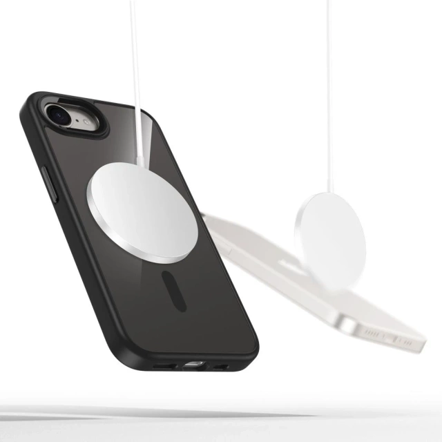 Etui für iPhone 16e Tech-Protect MagMat MagSafe Schwarz/Klar