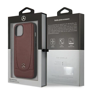 Etui Mercedes MEHCP14MARMRE für Apple iPhone 14 Plus 6,7" Hardcase Leder Urban Bengale