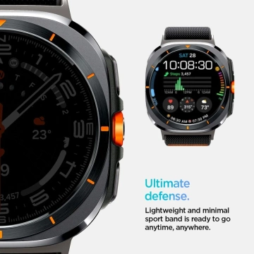 Pasek Spigen Fit Lite Samsung Galaxy Watch Ultra (47 mm) Schwarz