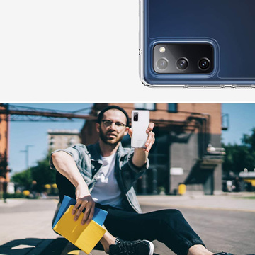 Spigen Ultra Hybrid Hülle für Samsung Galaxy S20 FE Crystal Clear Alogy Vollglas