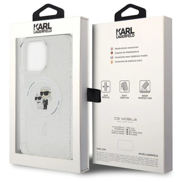Etui Karl Lagerfeld KLHMP15XHGKCNOT iPhone 15 Pro Max 6,7" transparentes Hardcase Karl