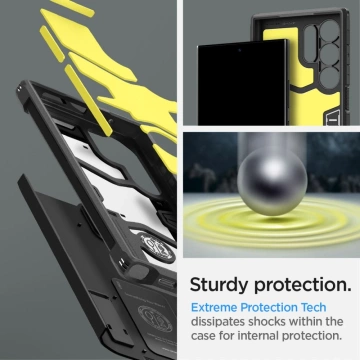 Etui Spigen Tough Armor für Samsung Galaxy S24 Ultra Schwarz