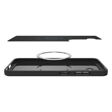 Samsung Galaxy S25 Schwarze Spigen Thin Fit Mag MagSafe Hülle
