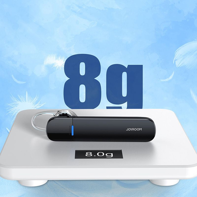 Bezprzewodowa słuchawka Bluetooth 5.1 + stacja ładująca etui Joyroom JR-B01S do auta Czarna