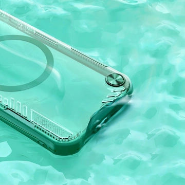 iPhone 16e Hülle Nillkin Iceblade MagSafe Stand Grün