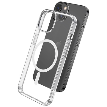 MagSafe Alogy Ultra Slim Mag Case für Qi-Ladegeräte für iPhone 13 Mini Transparent