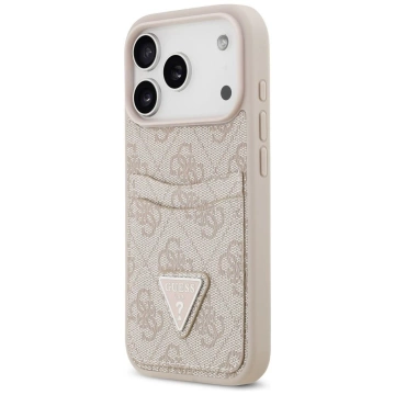Etui Guess do iPhone 17 Pro 4G Double Card Triangle Pink