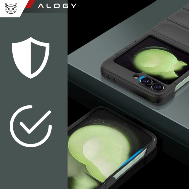 Etui ochronne na telefon MagicShield obudowa plecki case do Samsung Galaxy Z Flip 6 Czarne