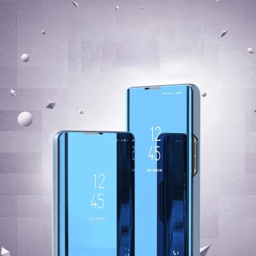 Clear View Case Klapphülle für Samsung Galaxy A73 schwarz